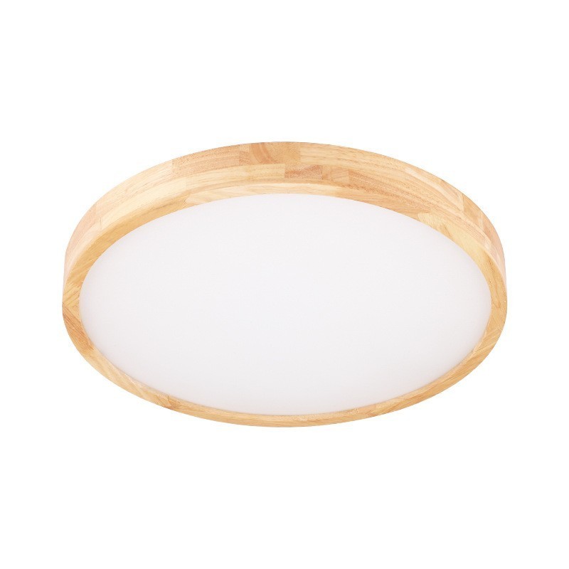 Ultra thin Round Wood Ceiling Lamp Solid Wood Acrylic Ceiling Lamp Nordic Lights