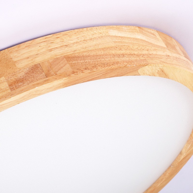 Ultra thin Round Wood Ceiling Lamp Solid Wood Acrylic Ceiling Lamp Nordic Lights