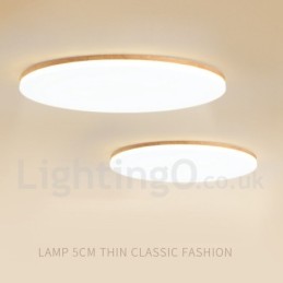 Nordic Round Ceiling Lamp Simple Modern Solid Wood Lamp Ultra thin Ceiling Lamp