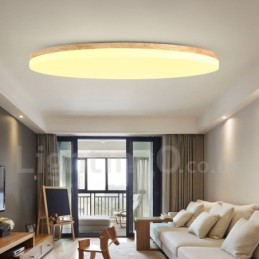 Nordic Round Ceiling Lamp Simple Modern Solid Wood Lamp Ultra thin Ceiling Lamp