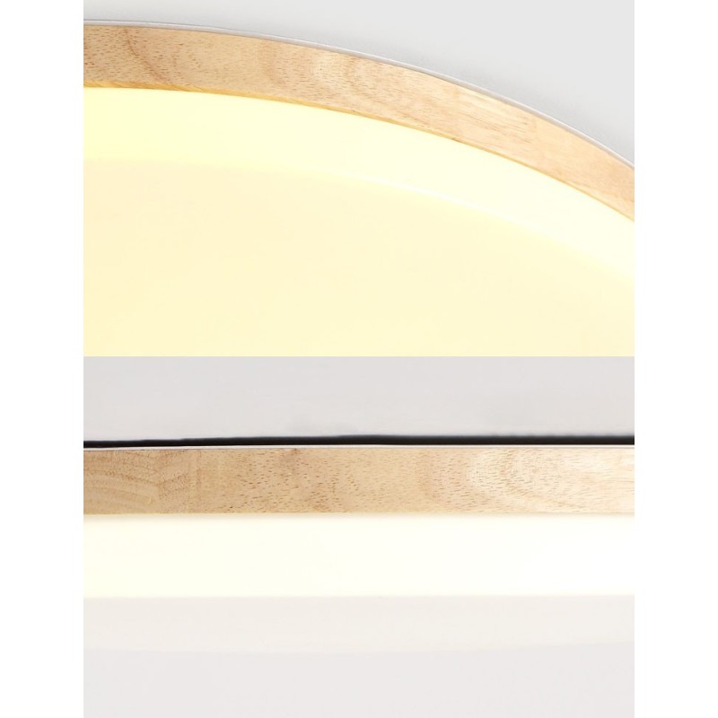 Nordic Round Ceiling Lamp Simple Modern Solid Wood Lamp Ultra thin Ceiling Lamp
