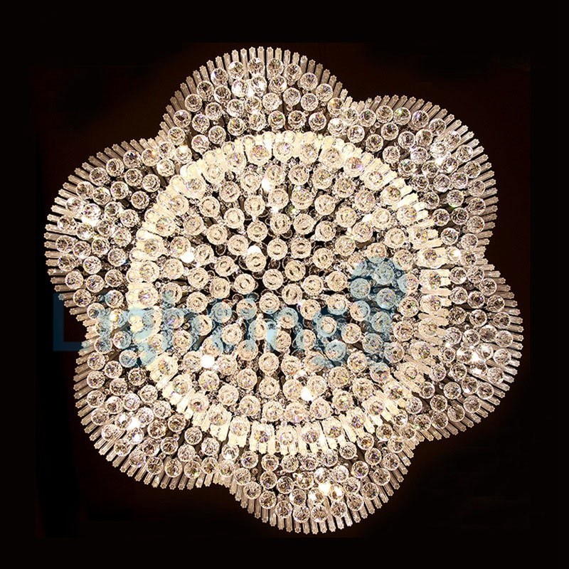 Modern Contemporary Chandelier Flush mount Pendant Fixture Crystal Rain Drop Light