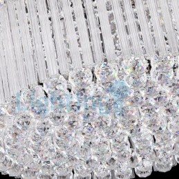 Modern Contemporary Chandelier Flush mount Pendant Fixture Crystal Rain Drop Light