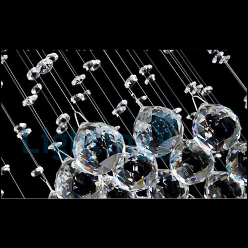 Modern Contemporary Chandelier Flush mount Pendant Fixture Crystal Rain Drop Light