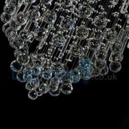 Modern Contemporary Chandelier Flush mount Pendant Fixture Crystal Rain Drop Light