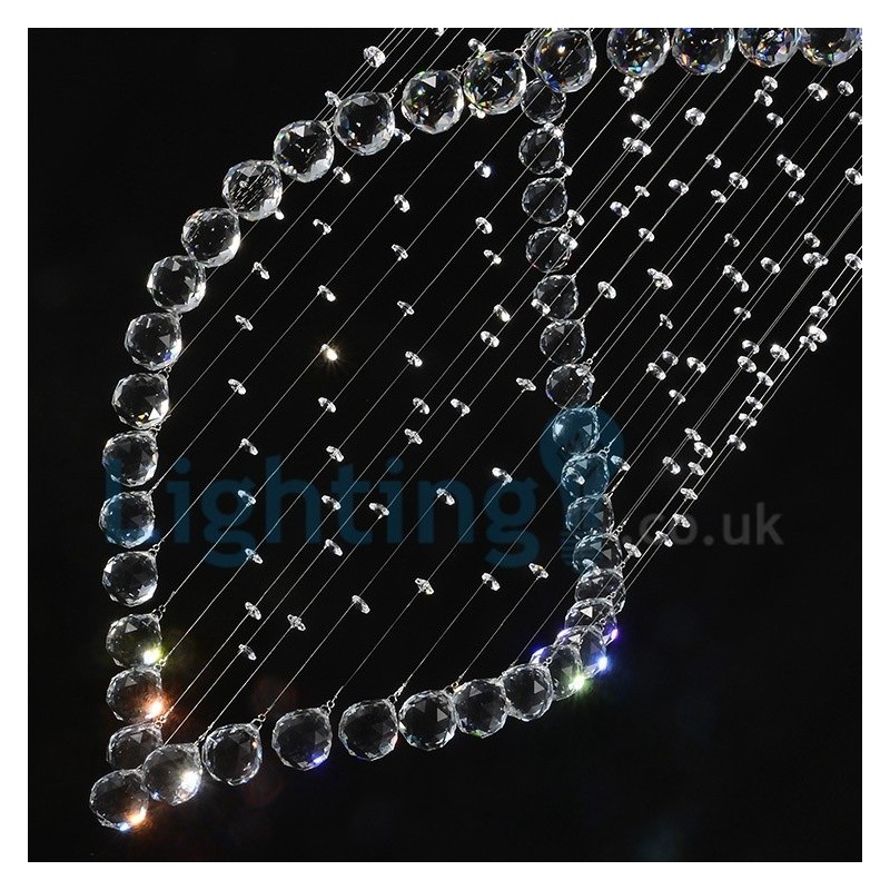 Modern Contemporary Chandelier Flush mount Pendant Fixture Crystal Rain Drop Light