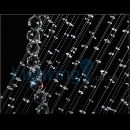 Modern Contemporary Chandelier Flush mount Pendant Fixture Crystal Rain Drop Light