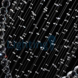 Modern Contemporary Chandelier Flush mount Pendant Fixture Crystal Rain Drop Light