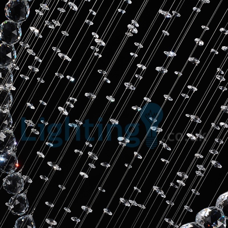 Modern Contemporary Chandelier Flush mount Pendant Fixture Crystal Rain Drop Light