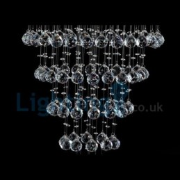Modern Contemporary Chandelier Flush mount Pendant Fixture Crystal Rain Drop Light