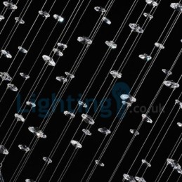 Modern Contemporary Chandelier Flush mount Pendant Fixture Crystal Rain Drop Light