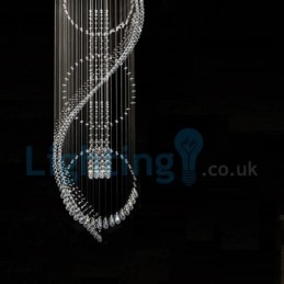 Modern Contemporary Chandelier Flush mount Pendant Fixture Crystal Rain Drop Light