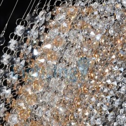 Modern Contemporary Chandelier Flush mount Pendant Fixture Crystal Rain Drop Light