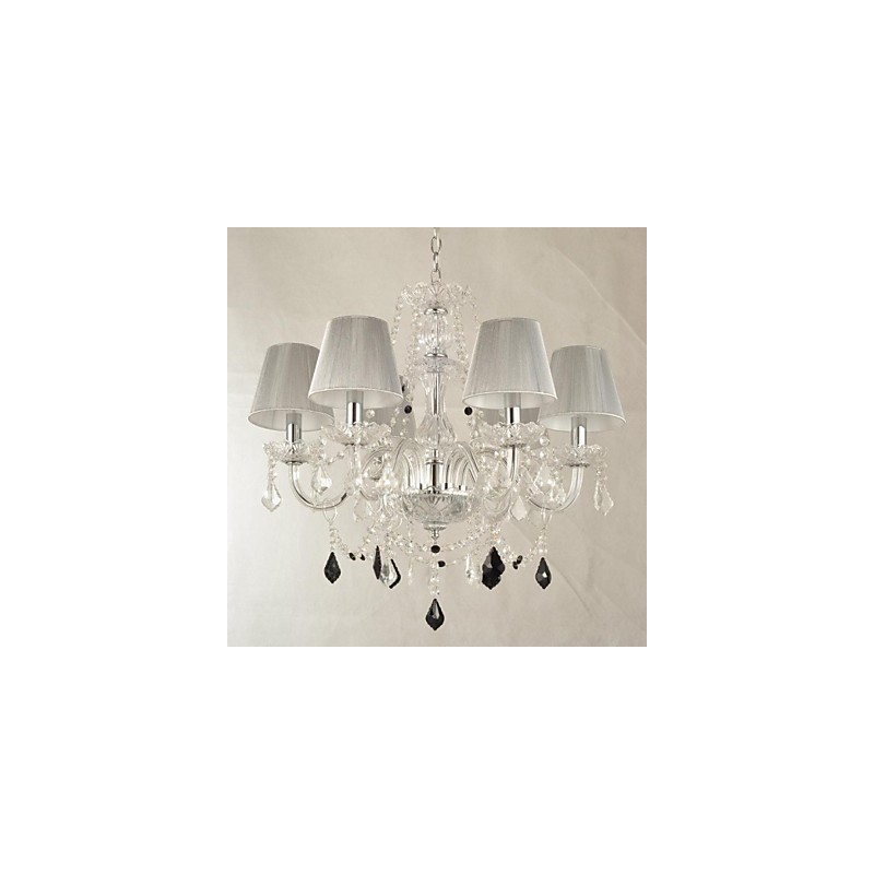 Chandelier Crystal Luxury Modern 1 Tiers Living 6 Lights