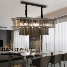 Retro Crystal Pendant Light Cafe Exibittion Hall