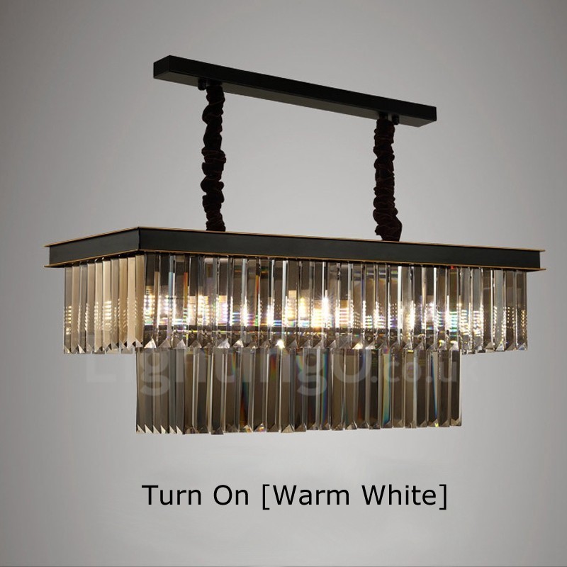 Retro Crystal Pendant Light Cafe Exibittion Hall