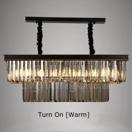 Retro Crystal Pendant Light Cafe Exibittion Hall