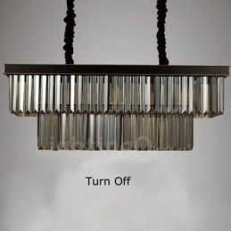 Retro Crystal Pendant Light Cafe Exibittion Hall