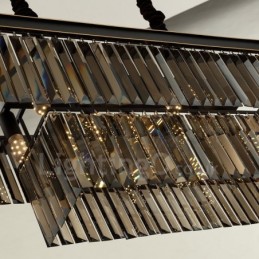 Retro Crystal Pendant Light Cafe Exibittion Hall