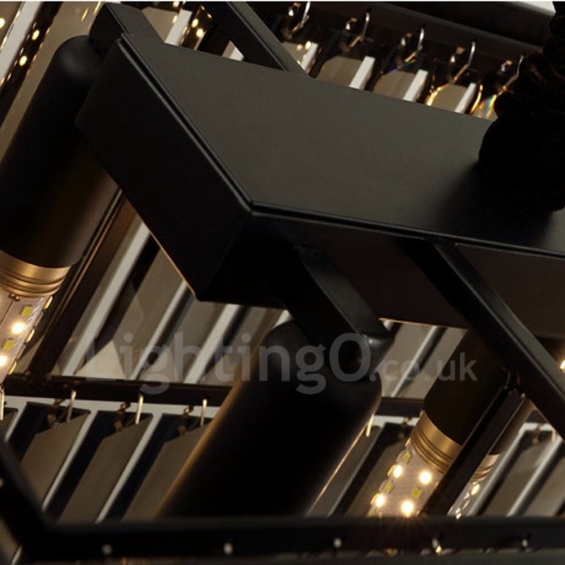 Retro Crystal Pendant Light Cafe Exibittion Hall