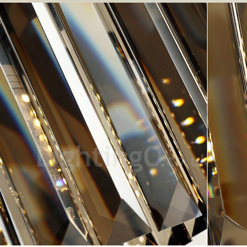 Retro Crystal Pendant Light Cafe Exibittion Hall