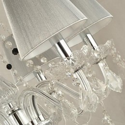 Chandelier Crystal Luxury Modern 1 Tiers Living 6 Lights