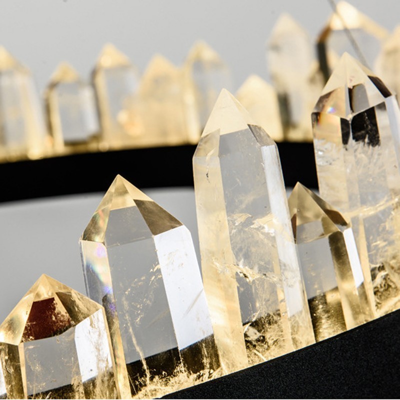 Crystal Pendant Light Fashion Exquisite Circle Design