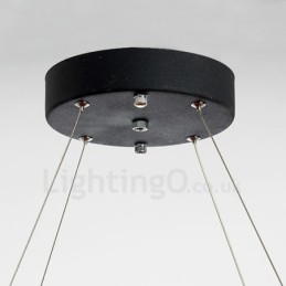 Modern Fashion Double Circle Crystal Pendant Light