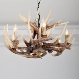 6 Light Rustic Artistic Retro Antler Vintage Chandelier
