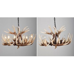 6 Light Rustic Artistic Retro Antler Vintage Chandelier