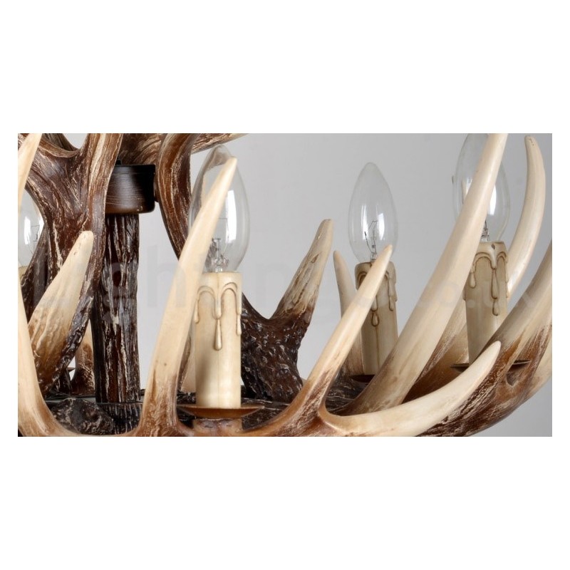 6 Light Rustic Artistic Retro Antler Vintage Chandelier