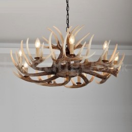 9 Light Rustic Artistic Retro Antler Vintage Chandelier
