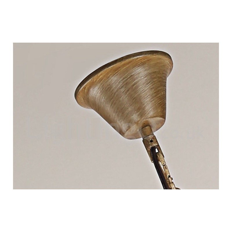 8 Light Rustic Artistic Retro Antler Vintage Candle Chandelier