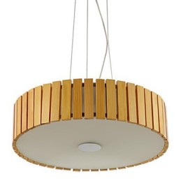 Chandelier Mini Style Lantern Wood Bamboo