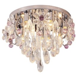 Luxury Round Crystal Flush Mount Ceiling Lights