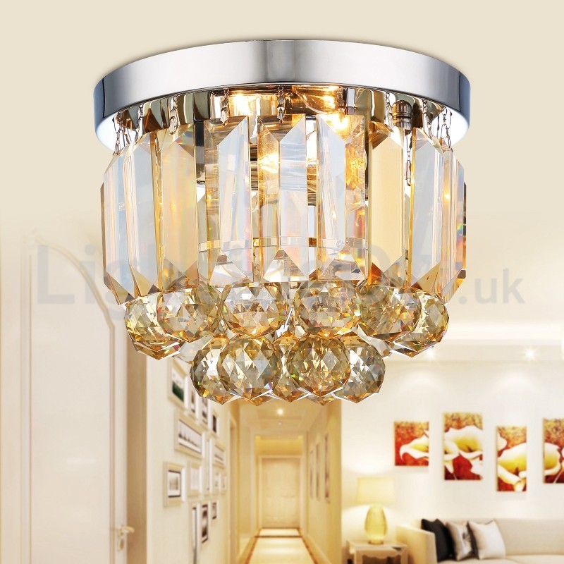Modern Crystal Flush Mount Ceiling Lights