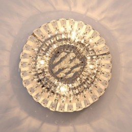 Contemporary Exquisite Round Flush Mount Crystal Ceiling Lights