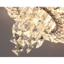 Contemporary Exquisite Round Flush Mount Crystal Ceiling Lights
