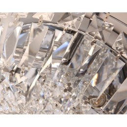 Contemporary Exquisite Round Flush Mount Crystal Ceiling Lights