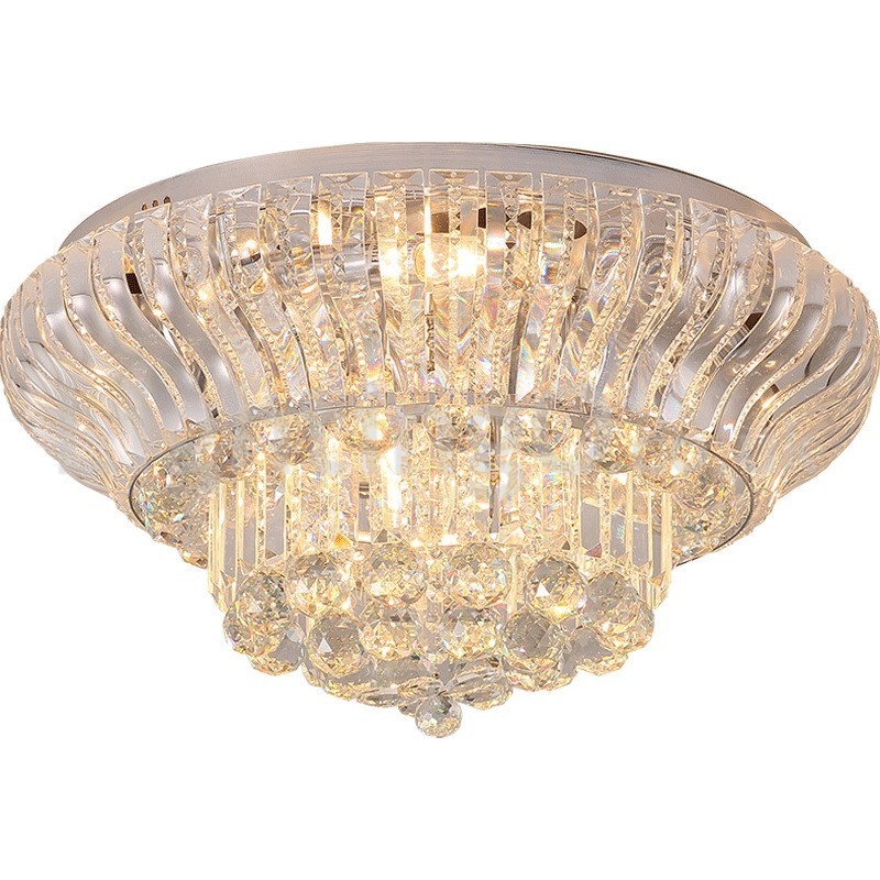Contemporary Modern 38CM 57CM Round Flush Mount Crystal Ceiling Lights