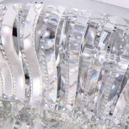 Contemporary Modern 38CM 57CM Round Flush Mount Crystal Ceiling Lights