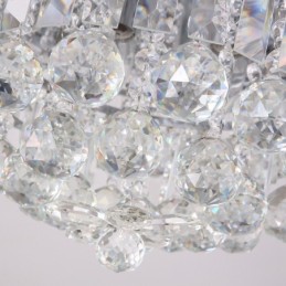 Contemporary Modern 38CM 57CM Round Flush Mount Crystal Ceiling Lights