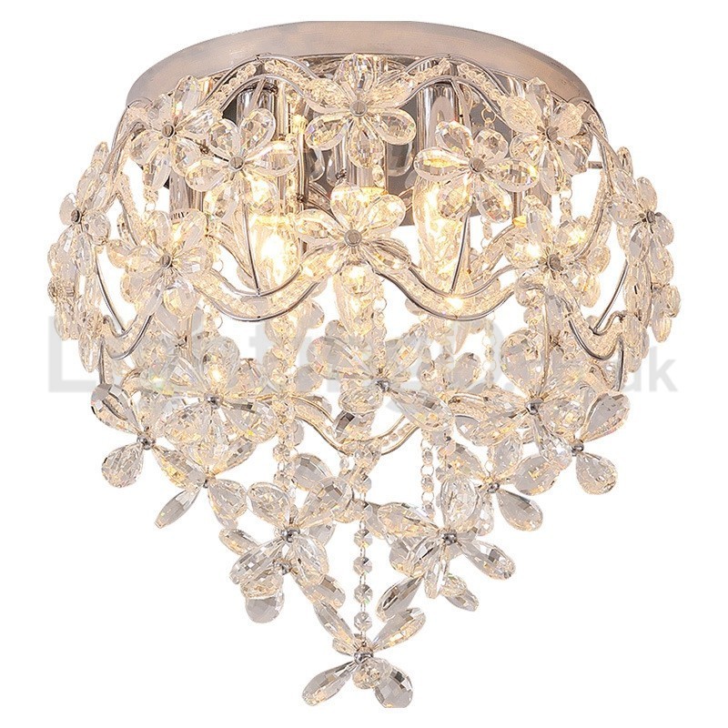 Modern Fashion 48CM Round Flush Mount Crystal Ceiling Lights