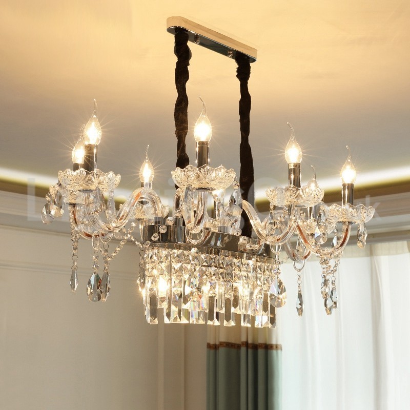 Contemporary Creative Candle Crystal Chandelier