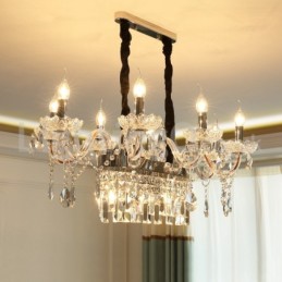 Contemporary Creative Candle Crystal Chandelier