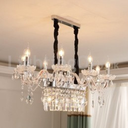 Contemporary Creative Candle Crystal Chandelier