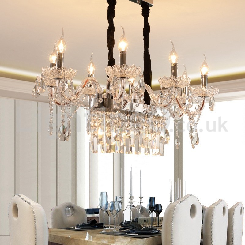 Contemporary Creative Candle Crystal Chandelier