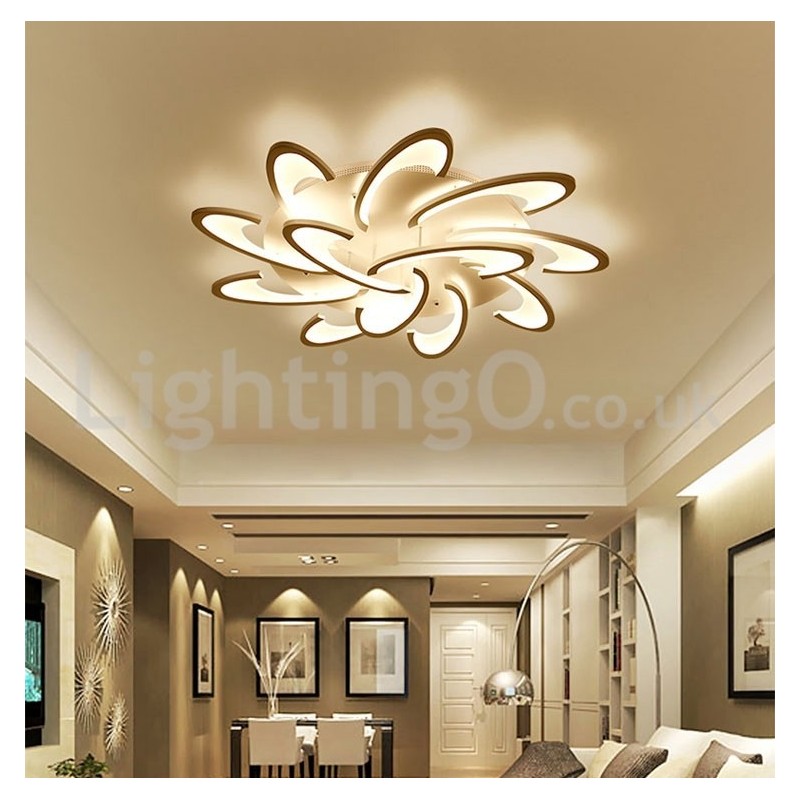 Discount 12 Bulbs Contemporary Flush Mount Ceiling Lights