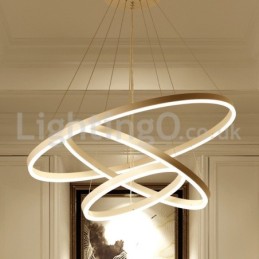 Modern Three Circle Pendant Light Remote Control
