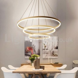 Modern Three Circle Pendant Light Remote Control